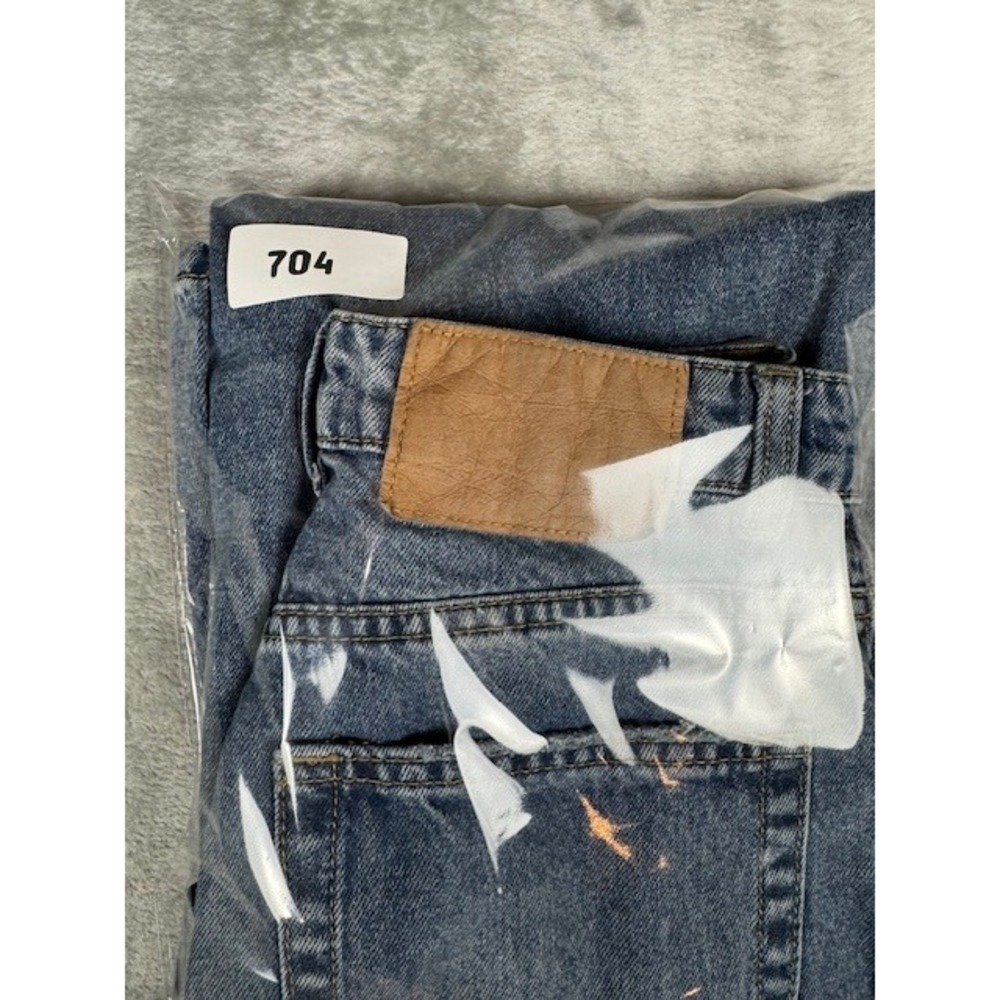 H&M Jeans Womens 2 Divided Wide Leg High Waisted Light Wash Denim 0814631023 - Picture 9 of 9